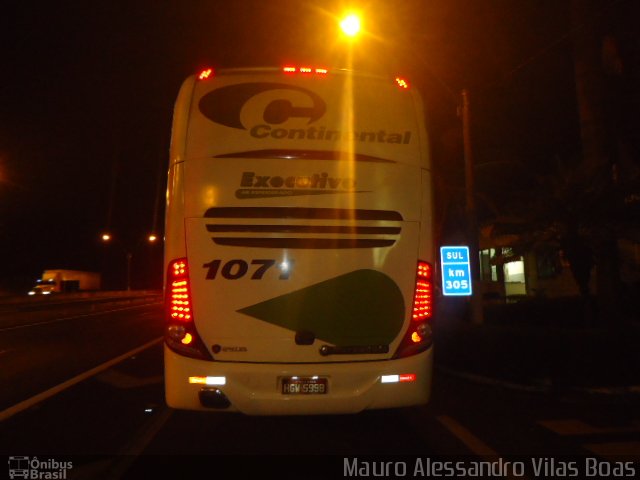 Viação Continental de Transportes 1071 na cidade de Ribeirão Preto, São Paulo, Brasil, por Mauro Alessandro Vilas Boas. Número da foto: #3338620.