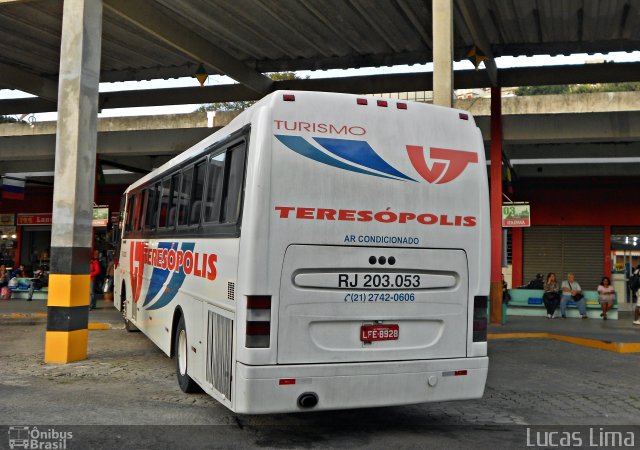 Viação Teresópolis RJ 203.053 na cidade de Teresópolis, Rio de Janeiro, Brasil, por Lucas Lima. Número da foto: #3339387.