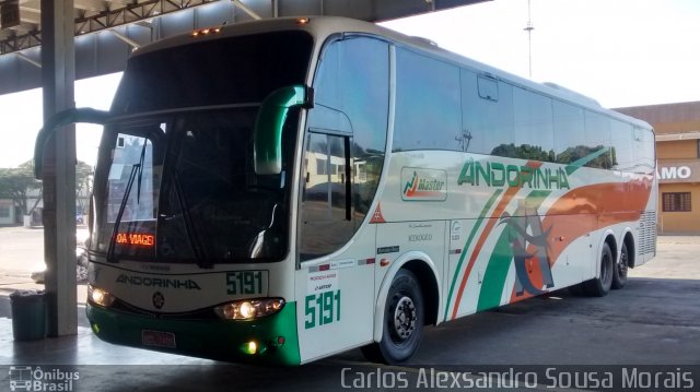 Empresa de Transportes Andorinha 5191 na cidade de Primavera do Leste, Mato Grosso, Brasil, por Carlos Alexsandro Sousa Morais. ID da foto: 3341998.