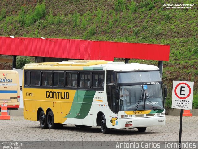 Empresa Gontijo de Transportes 15940 na cidade de João Monlevade, Minas Gerais, Brasil, por Antonio Carlos Fernandes. ID da foto: 3340473.