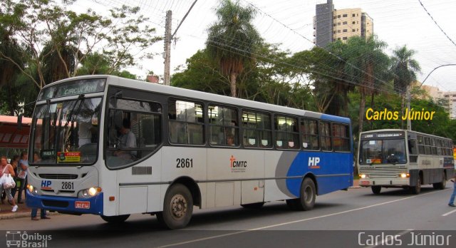 HP Transportes Coletivos 2861 na cidade de Goiânia, Goiás, Brasil, por Carlos Júnior. ID da foto: 3340678.