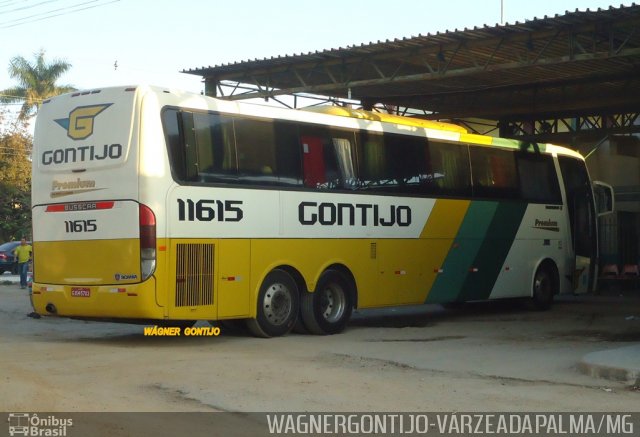 Empresa Gontijo de Transportes 11615 na cidade de Várzea da Palma, Minas Gerais, Brasil, por Wagner Gontijo Várzea da Palma-mg. ID da foto: 3341845.