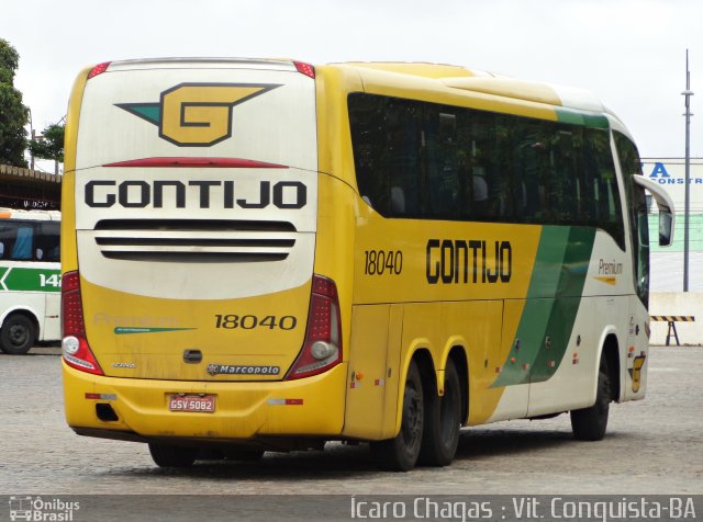 Empresa Gontijo de Transportes 18040 na cidade de Vitória da Conquista, Bahia, Brasil, por Ícaro Chagas. ID da foto: 3341320.