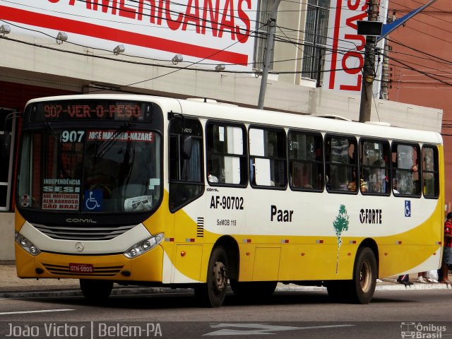 Viação Forte AF-90702 na cidade de Belém, Pará, Brasil, por João Victor. ID da foto: 3341628.