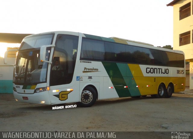 Empresa Gontijo de Transportes 11615 na cidade de Várzea da Palma, Minas Gerais, Brasil, por Wagner Gontijo Várzea da Palma-mg. ID da foto: 3340201.