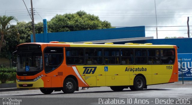 TUA - Transportes Urbanos Araçatuba 1150 na cidade de Araçatuba, São Paulo, Brasil, por Cristiano Soares da Silva. ID da foto: 3344316.