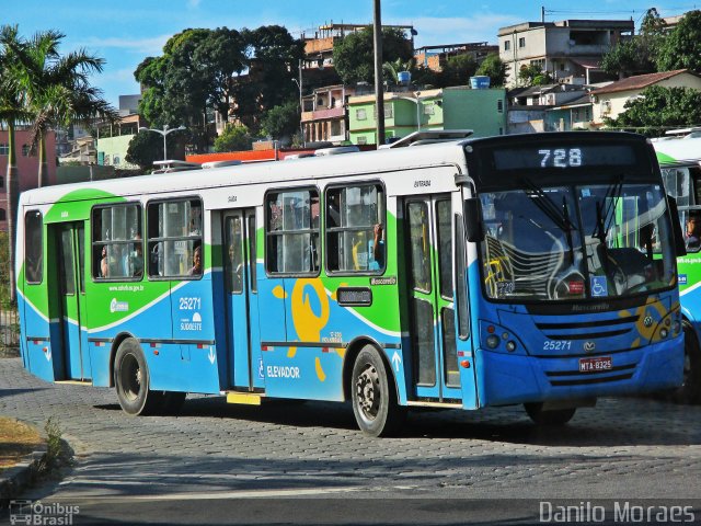 Viação Satélite 25271 na cidade de Cariacica, Espírito Santo, Brasil, por Danilo Moraes. ID da foto: 3346577.