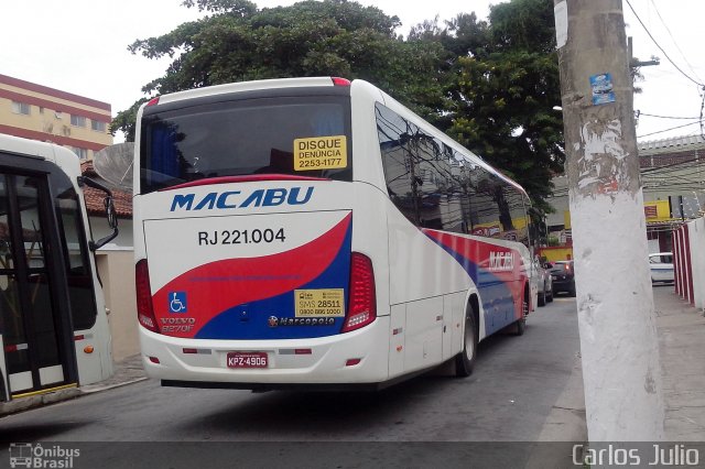 Transportadora Macabu RJ 221.004 na cidade de Macaé, Rio de Janeiro, Brasil, por Carlos Julio. ID da foto: 3346796.