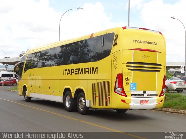 Viação Itapemirim 60569 na cidade de Brasília, Distrito Federal, Brasil, por Wendel Hermenegildo Alves. Número da foto: #3345416.