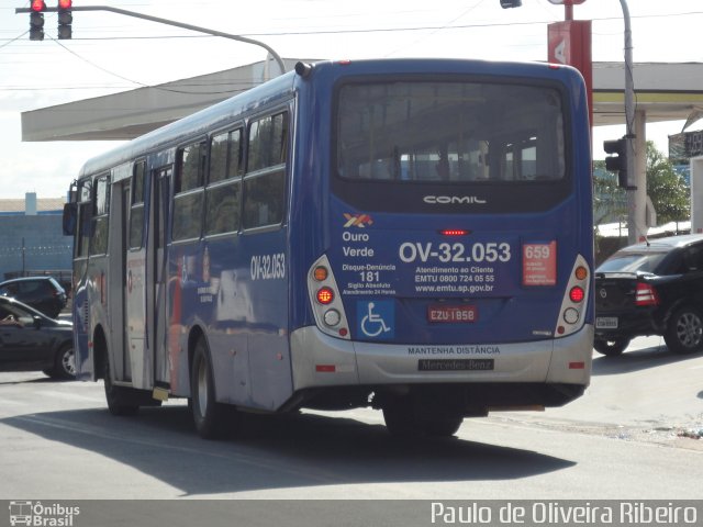 Auto Viação Ouro Verde OV-32.053 na cidade de Sumaré, São Paulo, Brasil, por Paulo de Oliveira Ribeiro. Número da foto: #3344363.