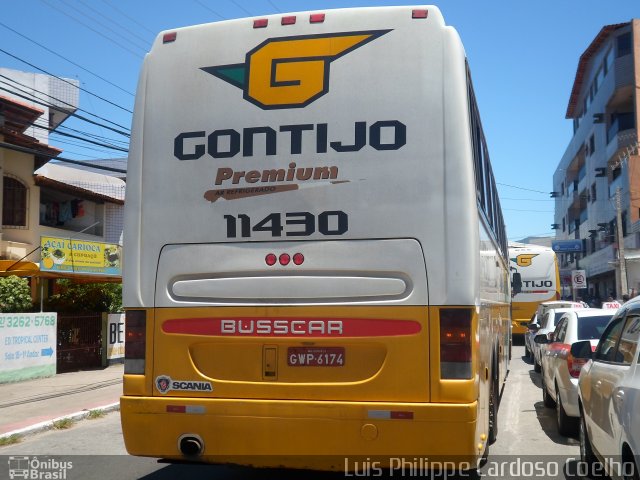Empresa Gontijo de Transportes 11430 na cidade de Guarapari, Espírito Santo, Brasil, por Luis Philippe Cardoso Coelho. Número da foto: #3345740.