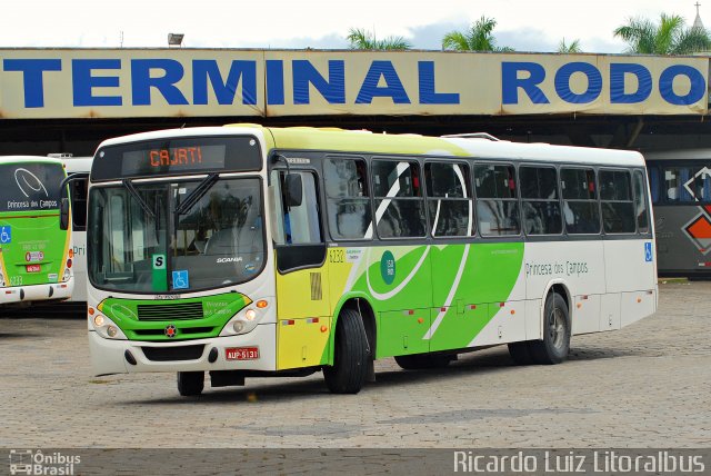Expresso Princesa dos Campos 6232 na cidade de Registro, São Paulo, Brasil, por Ricardo Luiz. Número da foto: #3345828.