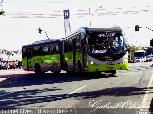 São Dimas Transportes 10743 na cidade de Belo Horizonte, Minas Gerais, Brasil, por Gabriel Oliveira. Número da foto: #3400024.