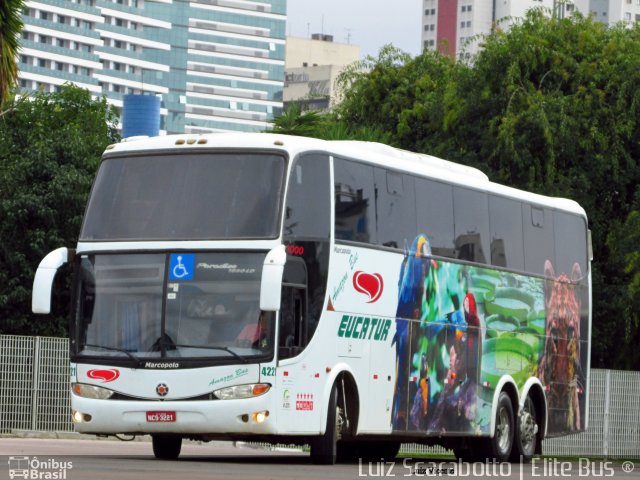 Eucatur - Empresa União Cascavel de Transportes e Turismo 4221 na cidade de Curitiba, Paraná, Brasil, por Luiz Scarabotto . ID da foto: 3399169.