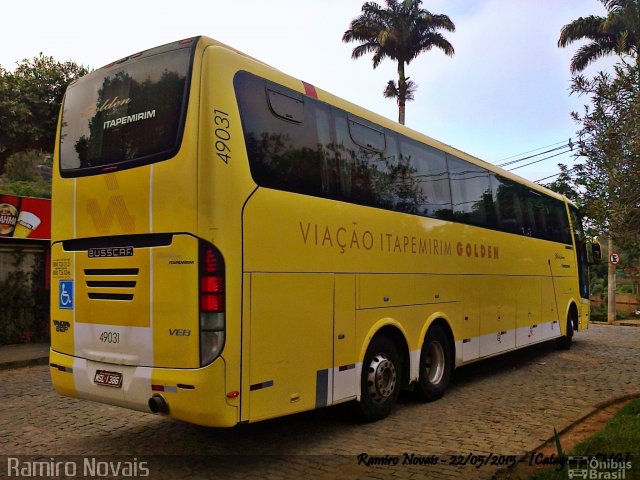 Viação Itapemirim 49031 na cidade de Cataguases, Minas Gerais, Brasil, por Ramiro Novais. Número da foto: #3399751.