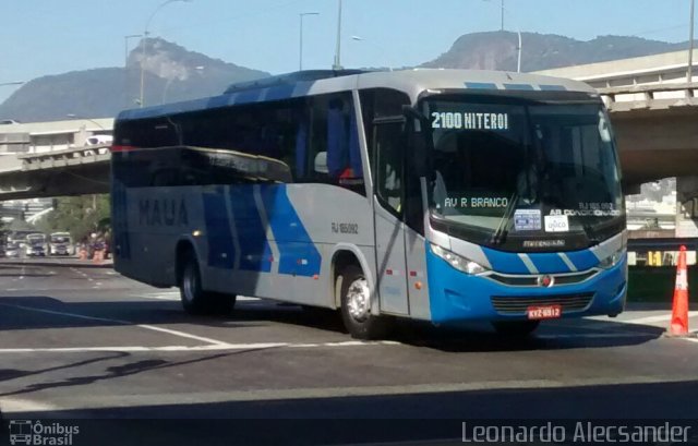 Viação Mauá RJ 185.092 na cidade de Rio de Janeiro, Rio de Janeiro, Brasil, por Leonardo Alecsander. ID da foto: 3399151.