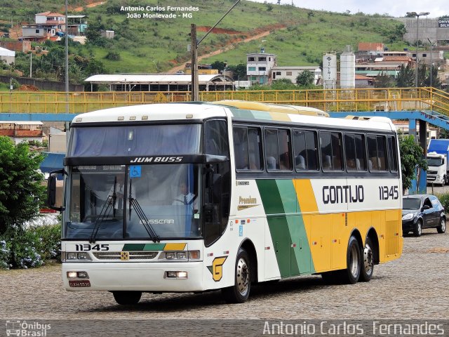 Empresa Gontijo de Transportes 11345 na cidade de João Monlevade, Minas Gerais, Brasil, por Antonio Carlos Fernandes. ID da foto: 3399990.