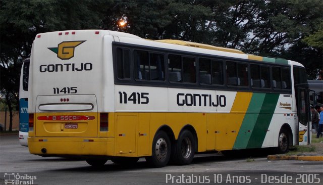 Empresa Gontijo de Transportes 11415 na cidade de São Paulo, São Paulo, Brasil, por Cristiano Soares da Silva. ID da foto: 3399960.