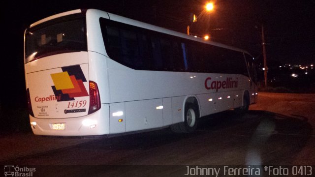 Transportes Capellini 14159 na cidade de Francisco Morato, São Paulo, Brasil, por Johnny Ferreira. Número da foto: #3399897.