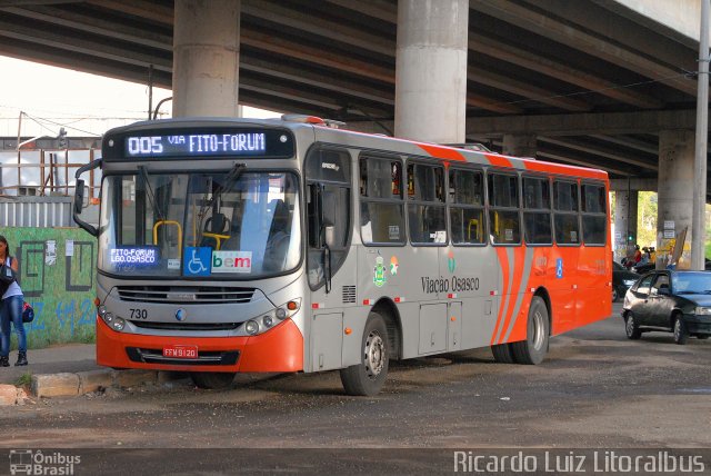 Viação Osasco 730 na cidade de Osasco, São Paulo, Brasil, por Ricardo Luiz. ID da foto: 3400971.