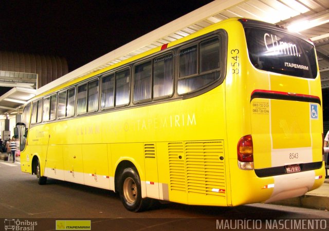 Viação Itapemirim 8543 na cidade de Belo Horizonte, Minas Gerais, Brasil, por Maurício Nascimento. Número da foto: #3401801.