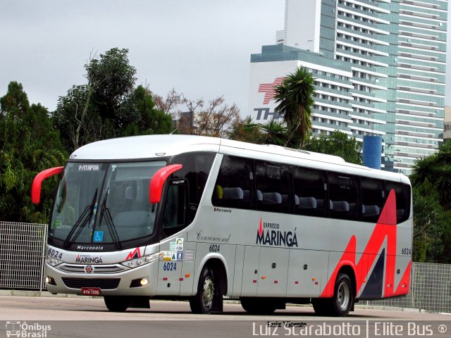 Expresso Maringá 6024 na cidade de Curitiba, Paraná, Brasil, por Luiz Scarabotto . ID da foto: 3399174.