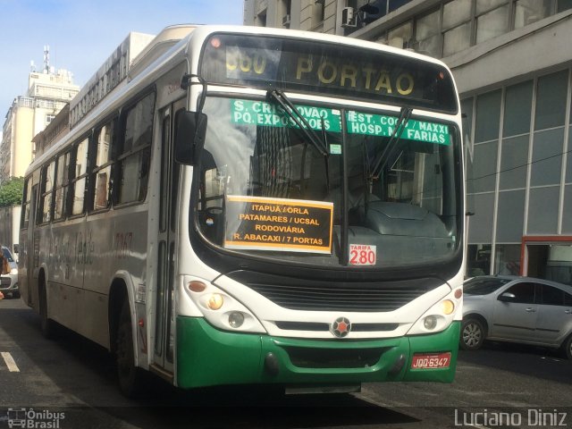 Empresa de Transportes Costa Verde 7267 na cidade de Salvador, Bahia, Brasil, por Luciano Diniz. Número da foto: #3400020.