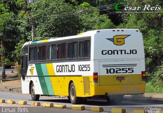 Empresa Gontijo de Transportes 10255 na cidade de Belo Horizonte, Minas Gerais, Brasil, por César Ônibus. ID da foto: 3424044.