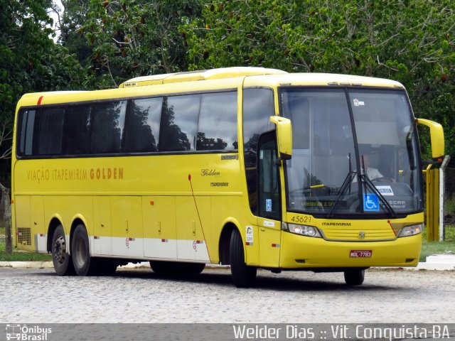 Viação Itapemirim 45621 na cidade de Vitória da Conquista, Bahia, Brasil, por Welder Dias. ID da foto: 3422075.