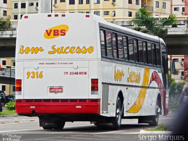 Viação Bom Sucesso 9316 na cidade de Aracaju, Sergipe, Brasil, por Sergio Marques . Número da foto: #3423579.