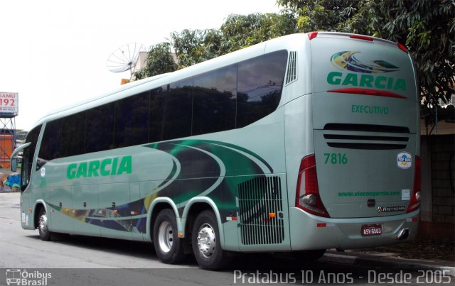 Viação Garcia 7816 na cidade de São Paulo, São Paulo, Brasil, por Cristiano Soares da Silva. ID da foto: 3422610.