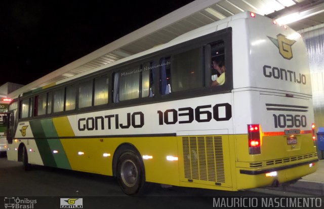 Empresa Gontijo de Transportes 10360 na cidade de Belo Horizonte, Minas Gerais, Brasil, por Maurício Nascimento. ID da foto: 3424147.