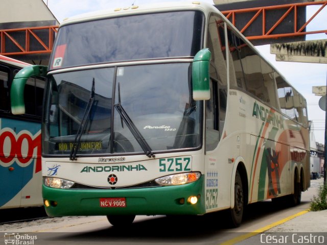 Empresa de Transportes Andorinha 5252 na cidade de Rio de Janeiro, Rio de Janeiro, Brasil, por César Castro. ID da foto: 3424050.