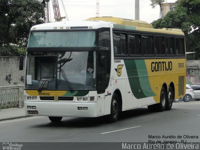 Empresa Gontijo de Transportes 15105 na cidade de Rio de Janeiro, Rio de Janeiro, Brasil, por Marco Aurélio de Oliveira. ID da foto: 3423187.