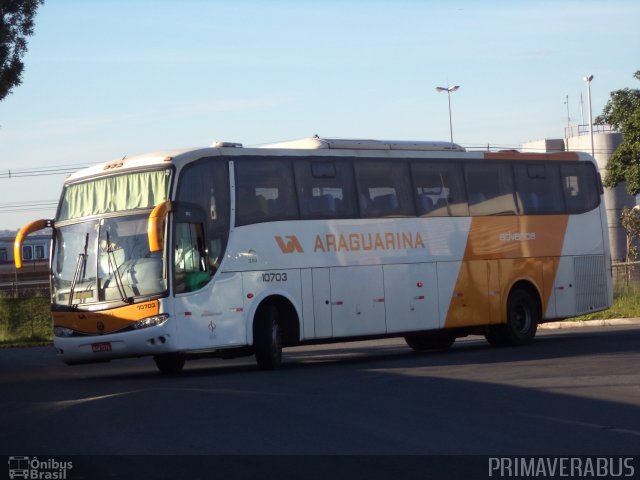 Viação Araguarina 10703 na cidade de Brasília, Distrito Federal, Brasil, por Alexandre Rodrigo. Número da foto: #3424237.