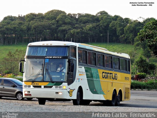 Empresa Gontijo de Transportes 15570 na cidade de João Monlevade, Minas Gerais, Brasil, por Antonio Carlos Fernandes. Número da foto: #3424653.