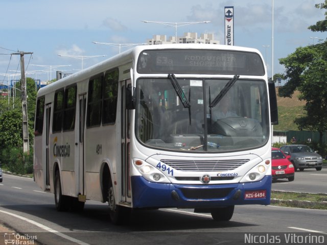 Empresa de Transportes Nossa Senhora da Conceição 4911 na cidade de Natal, Rio Grande do Norte, Brasil, por Nícolas Vitorino Lopes. Número da foto: #3424841.