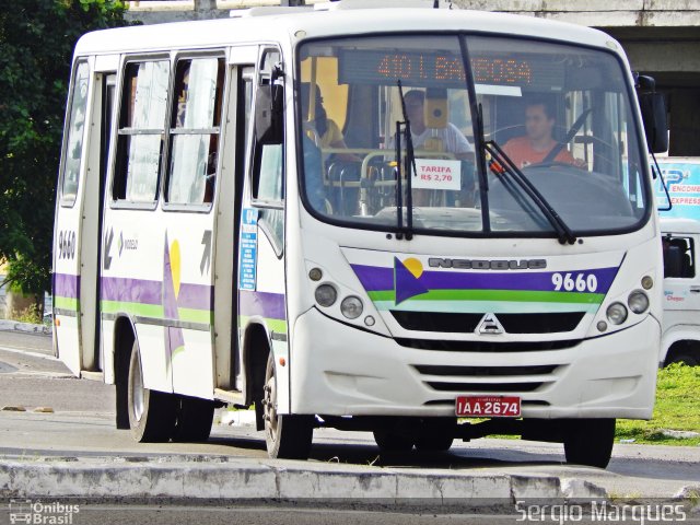 Viação Modelo 9660 na cidade de Aracaju, Sergipe, Brasil, por Sergio Marques . Número da foto: #3424881.