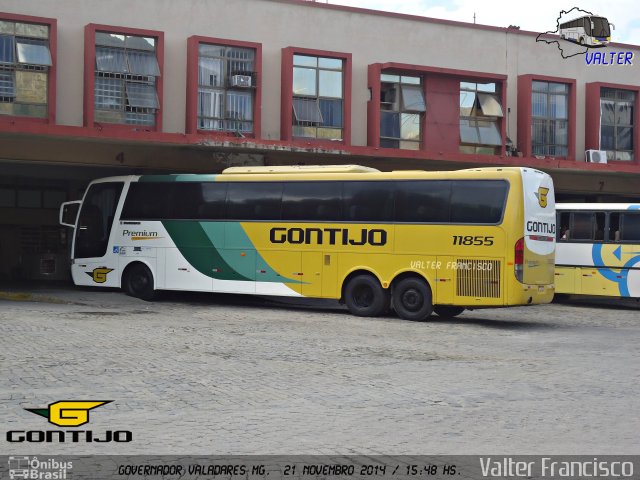 Empresa Gontijo de Transportes 11855 na cidade de Governador Valadares, Minas Gerais, Brasil, por Valter Francisco. Número da foto: #3426365.