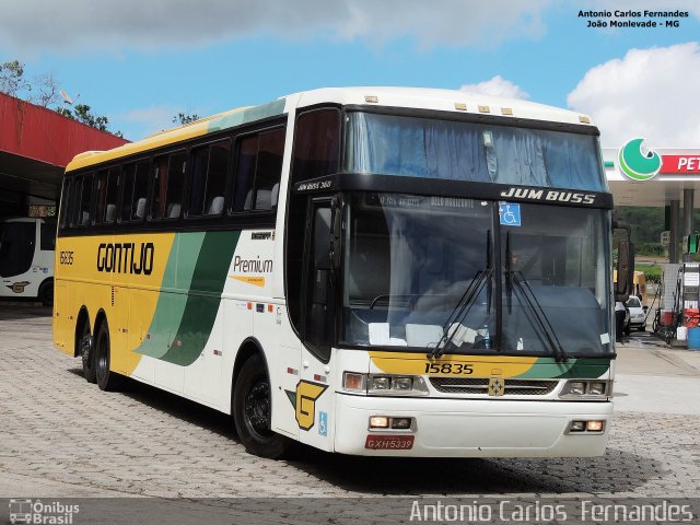 Empresa Gontijo de Transportes 15835 na cidade de João Monlevade, Minas Gerais, Brasil, por Antonio Carlos Fernandes. Número da foto: #3427271.