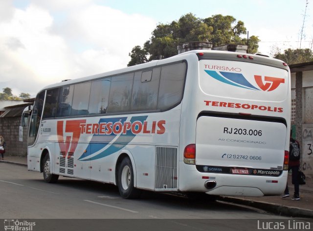 Viação Teresópolis RJ 203.006 na cidade de Magé, Rio de Janeiro, Brasil, por Lucas Lima. ID da foto: 3431170.