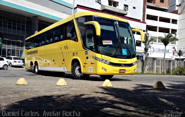 Viação Itapemirim 60539 na cidade de Cachoeiro de Itapemirim, Espírito Santo, Brasil, por Daniel Carlos  Avelar Rocha. ID da foto: 3429874.