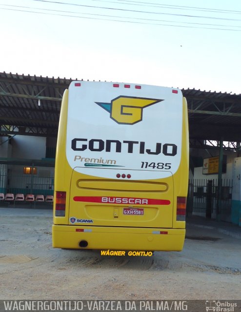 Empresa Gontijo de Transportes 11485 na cidade de Várzea da Palma, Minas Gerais, Brasil, por Wágner  Gontijo. Número da foto: #3429027.