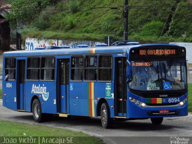 Viação Atalaia Transportes 6094 na cidade de Aracaju, Sergipe, Brasil, por João Victor. Número da foto: #3430209.
