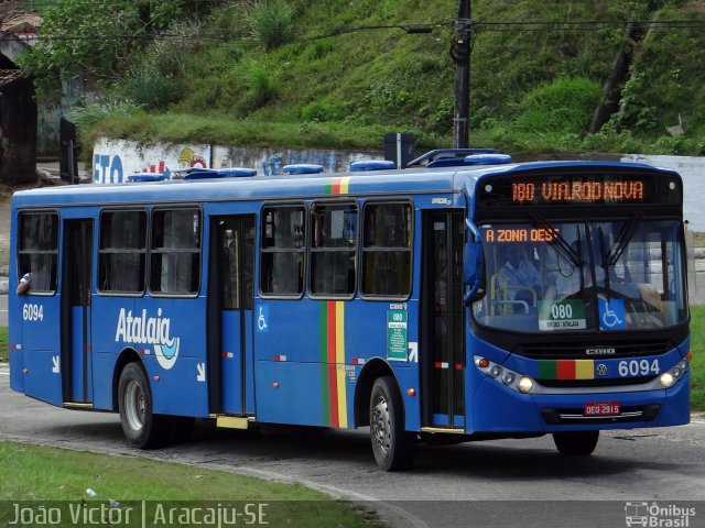 Viação Atalaia Transportes 6094 na cidade de Aracaju, Sergipe, Brasil, por João Victor. ID da foto: 3430209.