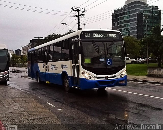 Canasvieiras Transportes 1467 na cidade de Florianópolis, Santa Catarina, Brasil, por Andrews  Fuscolin. Número da foto: #3433060.