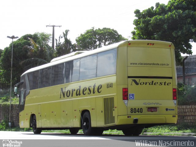 Viação Nordeste 8040 na cidade de Natal, Rio Grande do Norte, Brasil, por William Nascimento. ID da foto: 3432113.