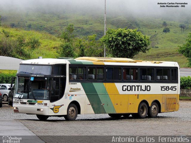 Empresa Gontijo de Transportes 15845 na cidade de João Monlevade, Minas Gerais, Brasil, por Antonio Carlos Fernandes. ID da foto: 3432478.