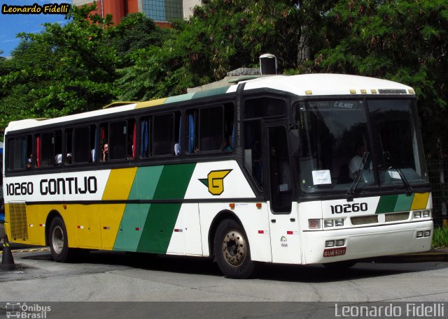 Empresa Gontijo de Transportes 10260 na cidade de São Paulo, São Paulo, Brasil, por Leonardo Fidelli. ID da foto: 3433001.