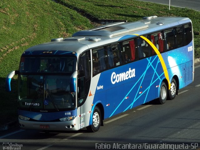 Viação Cometa 8115 na cidade de Aparecida, São Paulo, Brasil, por Fabio Alcantara. ID da foto: 3432662.